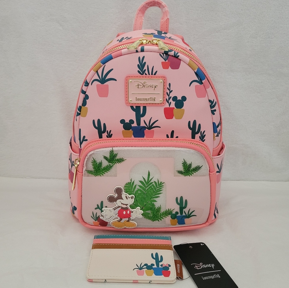 Loungefly Disney Mickey Mouse Southwestern Mini Backpack and Cardholder Set